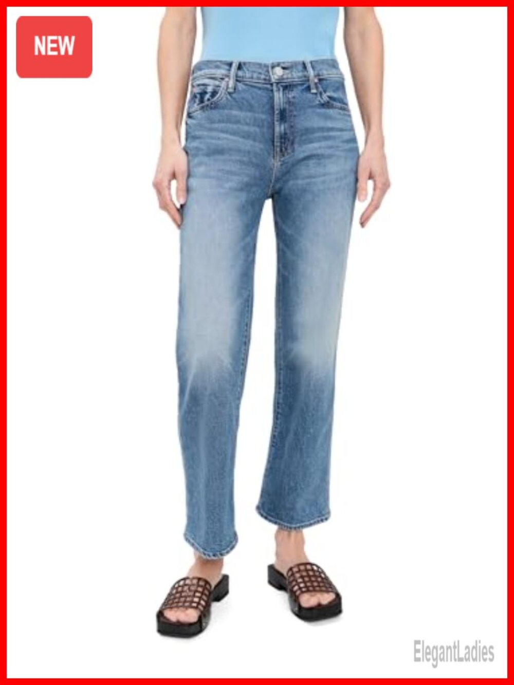 Mother Petite Lil Kick It Ankle Jeans Low Stretch Denim Loose Fit Mid Rise